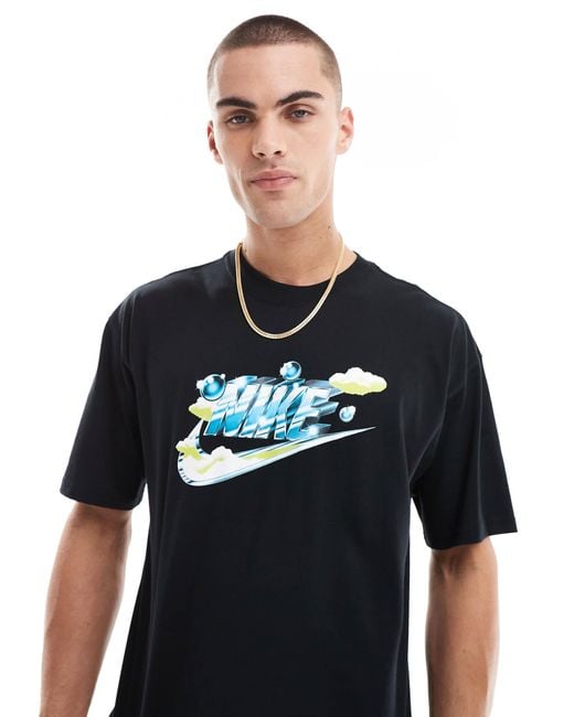 black and blue nike t shirt