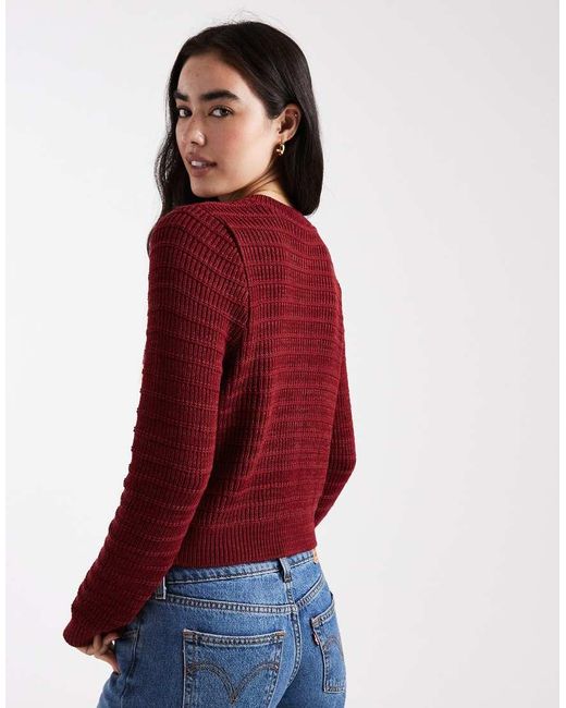 Miss Selfridge Red Slouchy Cardigan
