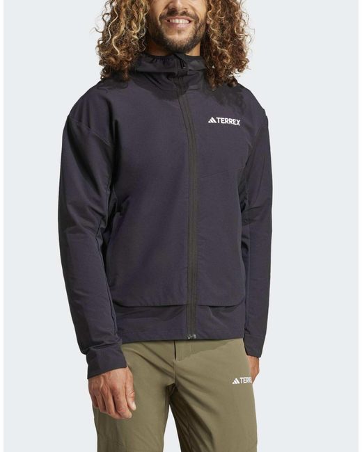 Adidas Terrex – multi-softshell-jacke in Blue für Herren