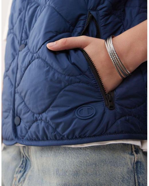 Champion Blue Unisex Padded Vest