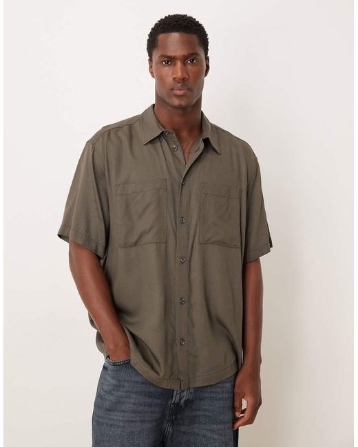 ASOS Brown Relaxed Shirt for men