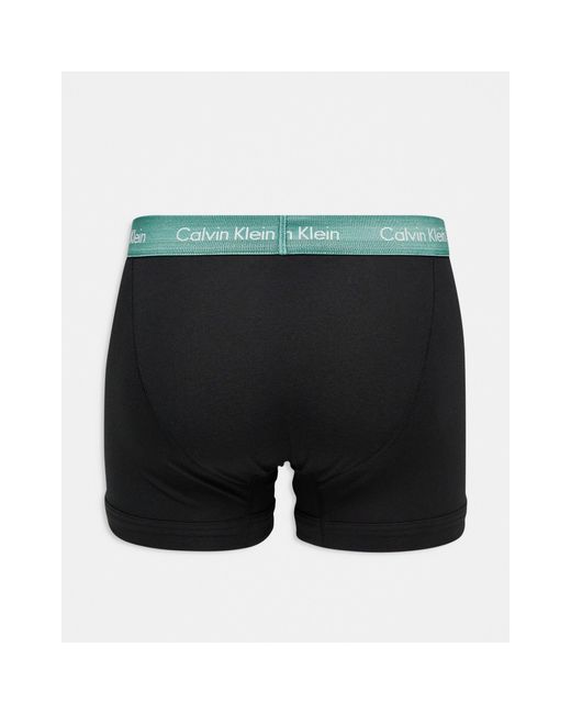 Calvin Klein Black Asos Exclusive 3-pack Of Boxer Briefs With Contrast Waistbands for men