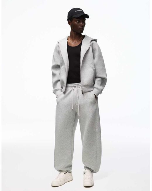 Bershka Gray Technical Balloon joggers for men