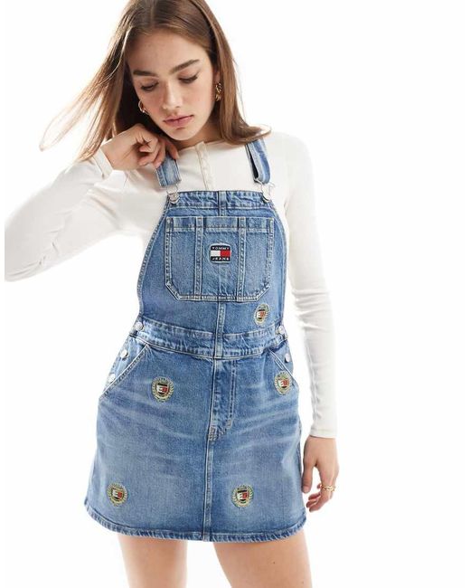 Tommy Hilfiger Blue Dungaree Dress