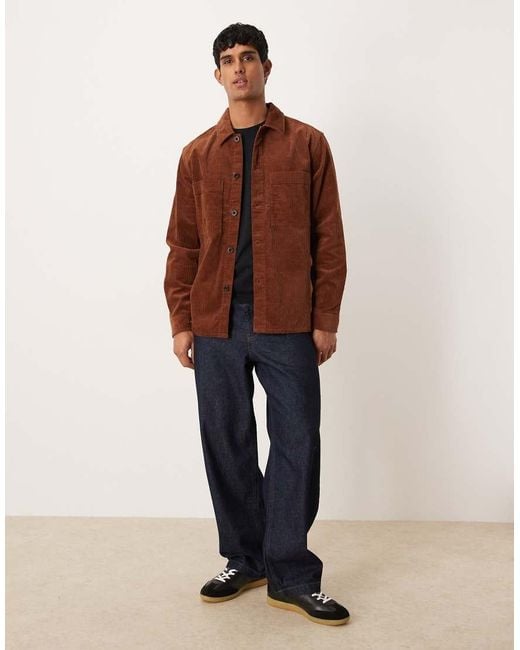 ARKET Brown Cord Over Shirt for men