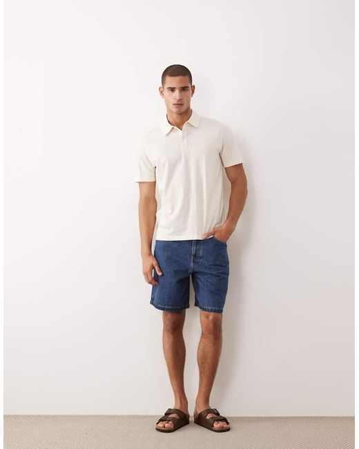 Polo Comoda di Mango in Blue da Uomo