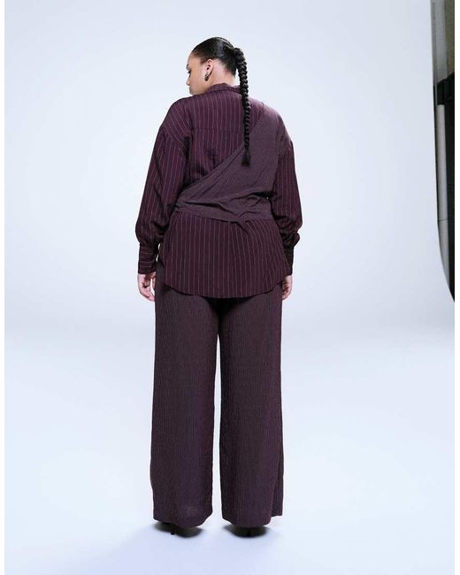 ASOS Purple Asos Design Curve Mensy Pants