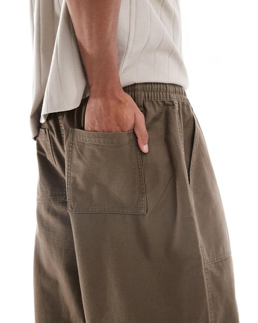Cotton On Natural Cotton On Arlo baggy Balloon Trouser for men