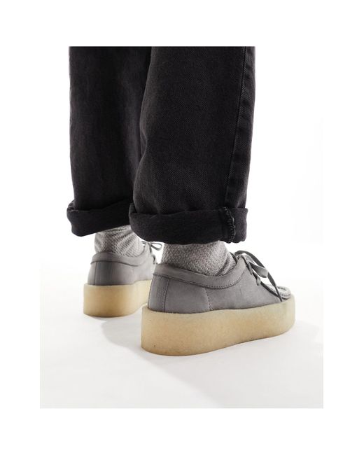 Zapatos oscuro con suela cupsole Clarks de color Gray