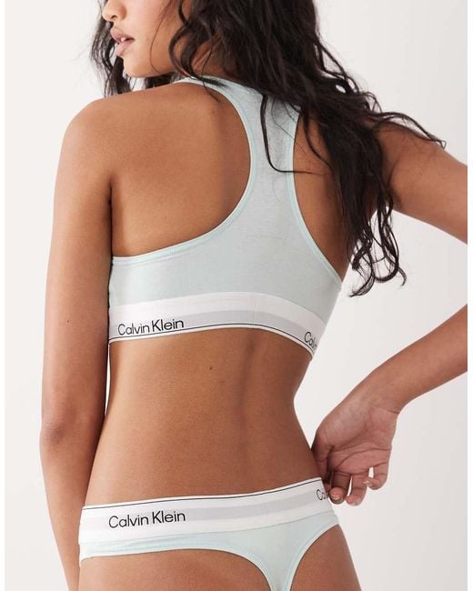 Calvin Klein Green Icon Cotton Modal Thong