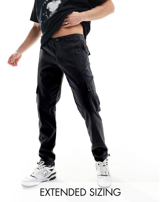 Essential pantalon cargo fusele ASOS pour homme en coloris Bleu Lyst