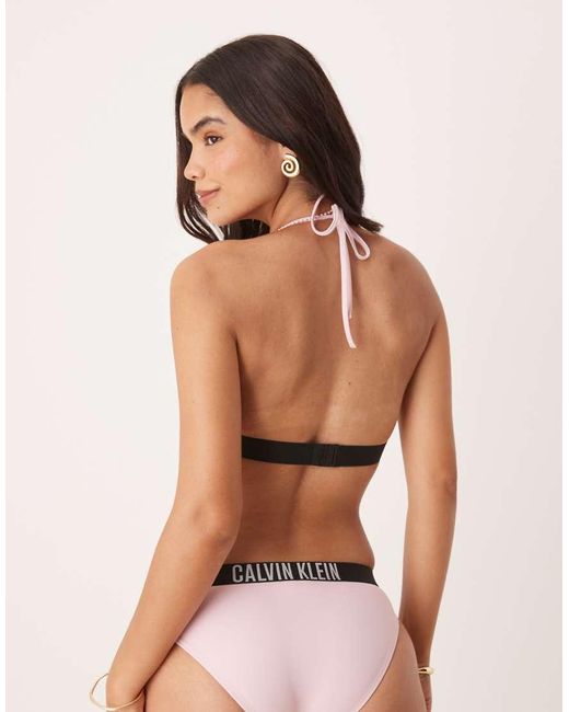 Calvin Klein Brown Intense Power Triangle Bikini Top