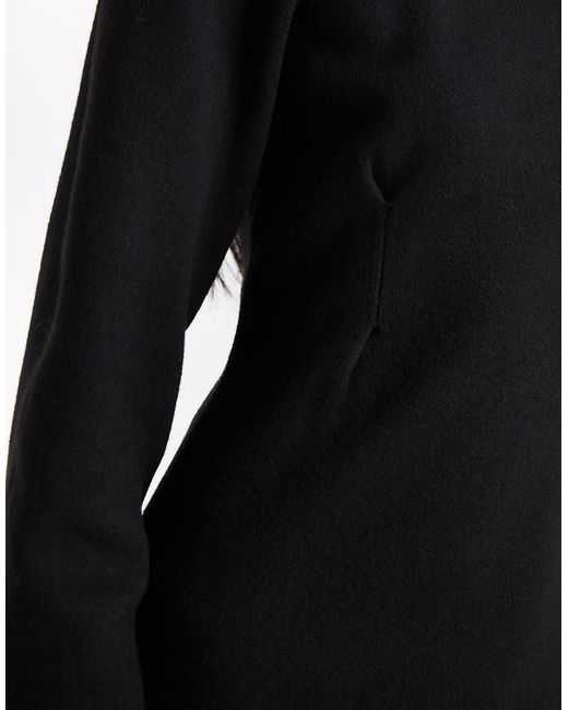 ASOS Black Nipped Waist Mini Dress