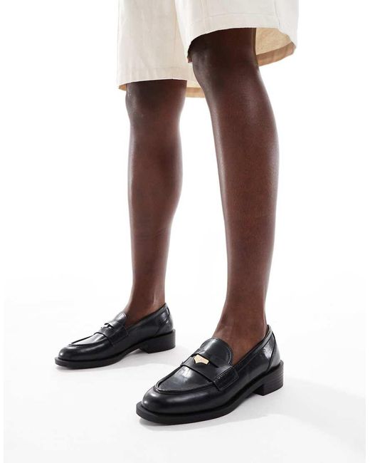 Raid White Nonnie Penny Loafers