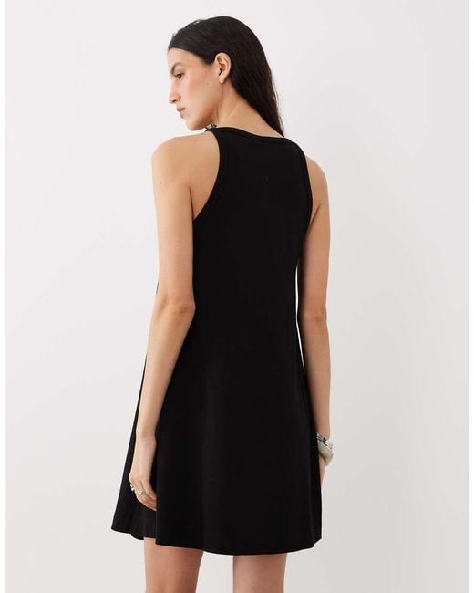 ASOS Black Mini Trapeze Dress