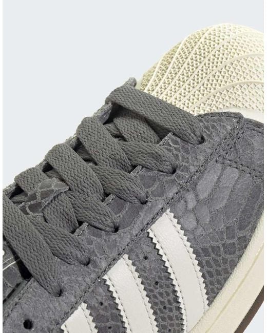 Adidas Originals Gray Superstar Ii Shoes