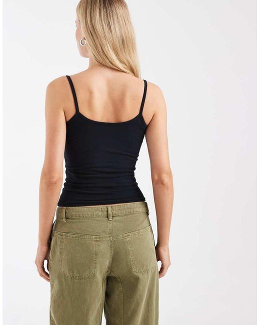 Hollister Green Reversible Square Neck Cami