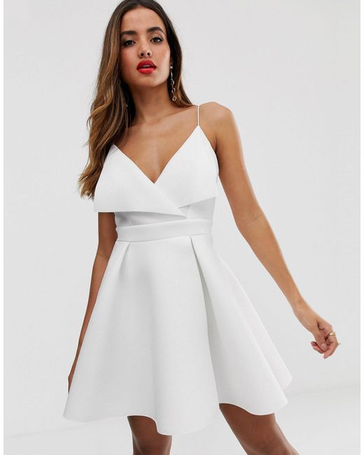 asos white skater dress