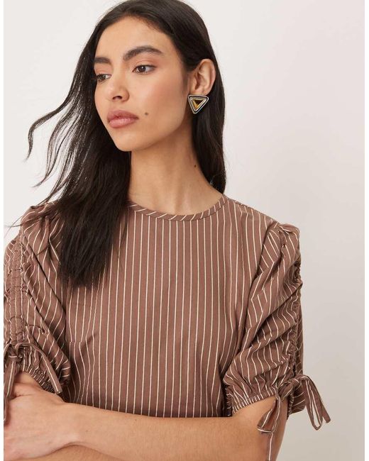 Wednesday's Girl Natural Print Tie-Shoulder Midaxi Dress