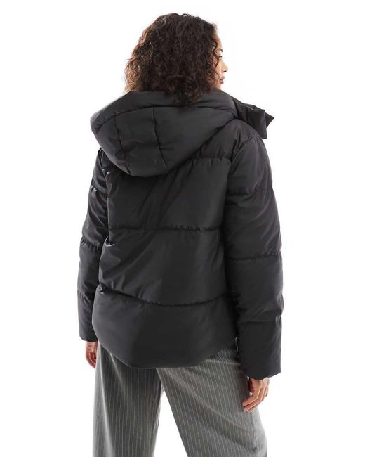 Vero Moda Black Short Coated Padded Jacket