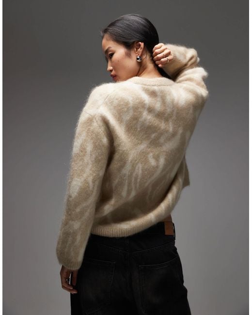 & Other Stories Gray Mohair Super Soft Hairy Knit Sweater