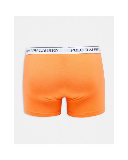 Polo Ralph Lauren Orange 3 Pack Trunks for men