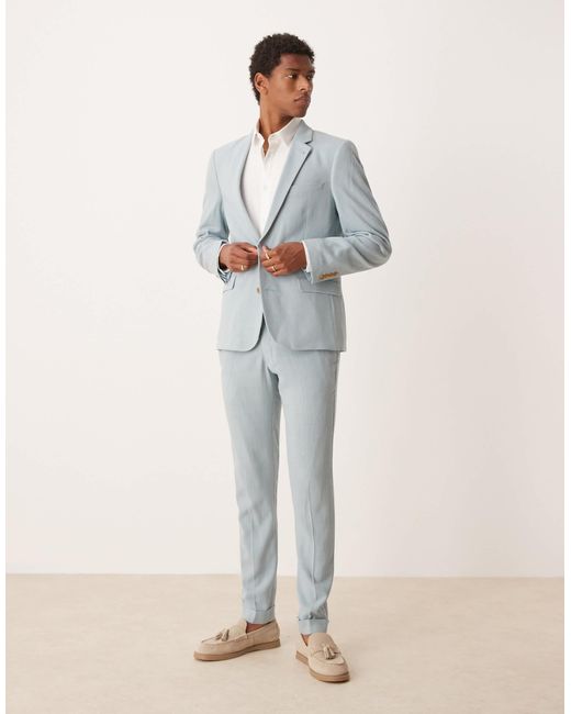 ASOS – skinny fit anzughose in Blue für Herren