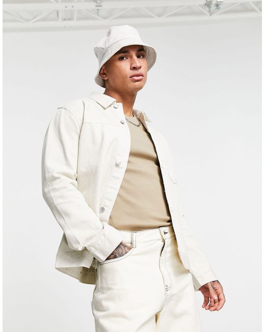 weekday white denim jacket