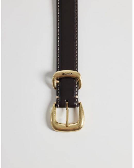 Calvin Klein Gray Contrast Belt 25Mm