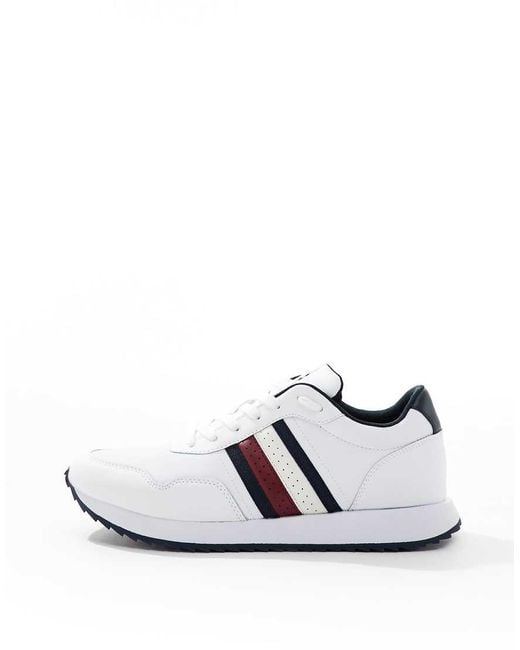 Tommy Hilfiger White Evo Runner Trainers for men