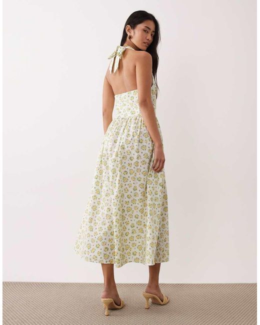 Nobody's Child Natural Lilijana Halter Midi Dress