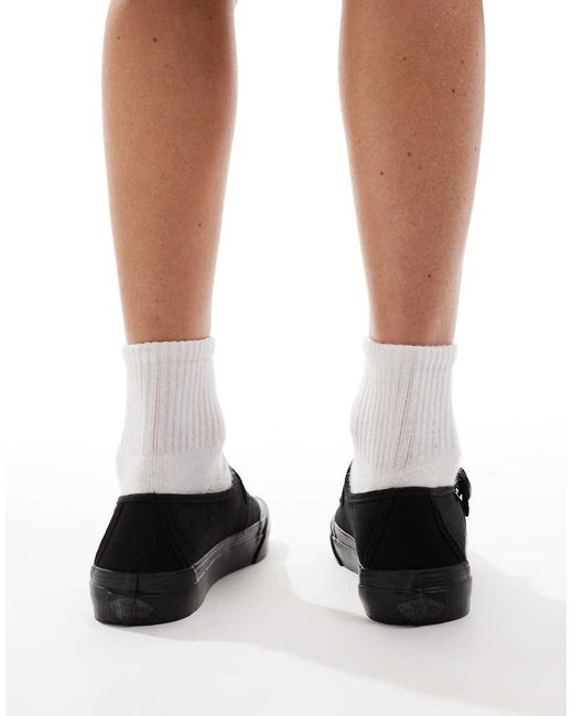 Scarpe Mary Jane Triplo di Vans in Black