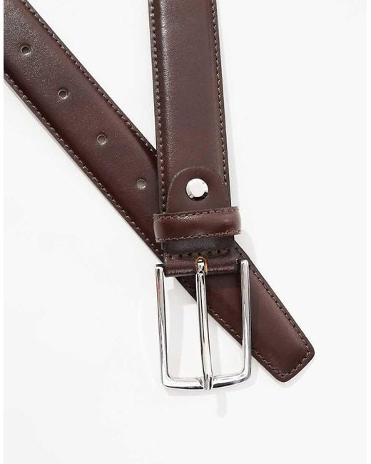Jack & Jones Gray Leather Belt for men