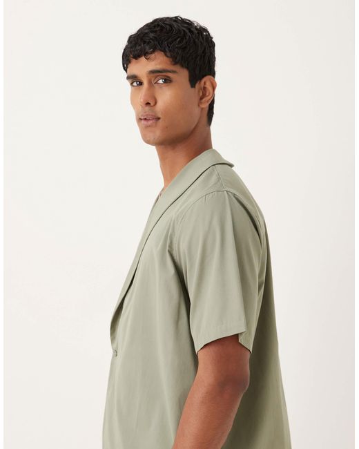 ASOS – kastiges, locker geschnittenes hemd in Green für Herren
