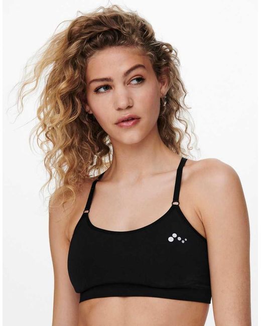 Only Play Black Sports Bra