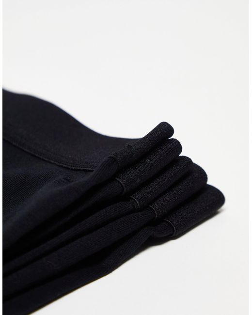 ASOS Black 5 Pack Trunks for men