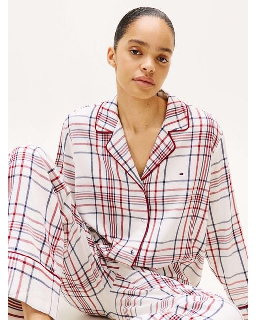 Tommy Hilfiger White Essential Pyjama Und Hausschuhe