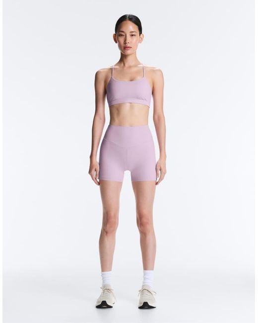 Oysho Pink Comfortlux High-rise 10cm Hot Pants
