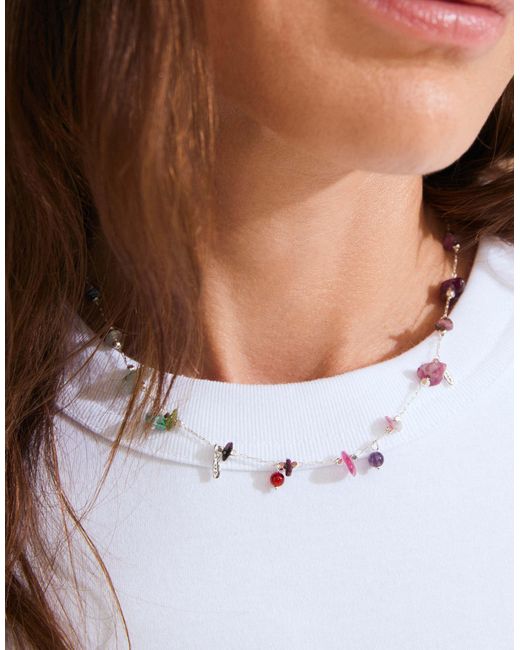 Pilgrim White – here – versilberte halskette