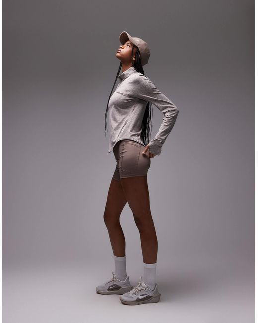 Nike Gray – swift dri-fit – langärmliges oberteil