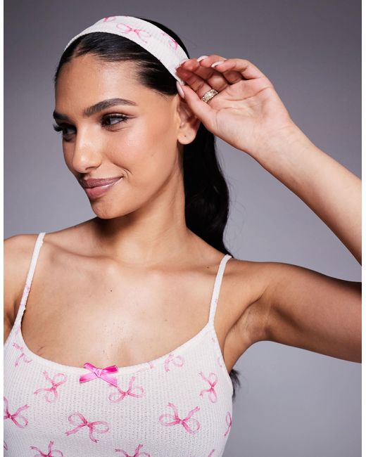 River Island Multicolor Bow Print Lounge Set