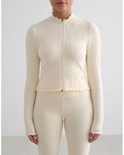 Aim'n Natural Almond Tulip Zip Jacket