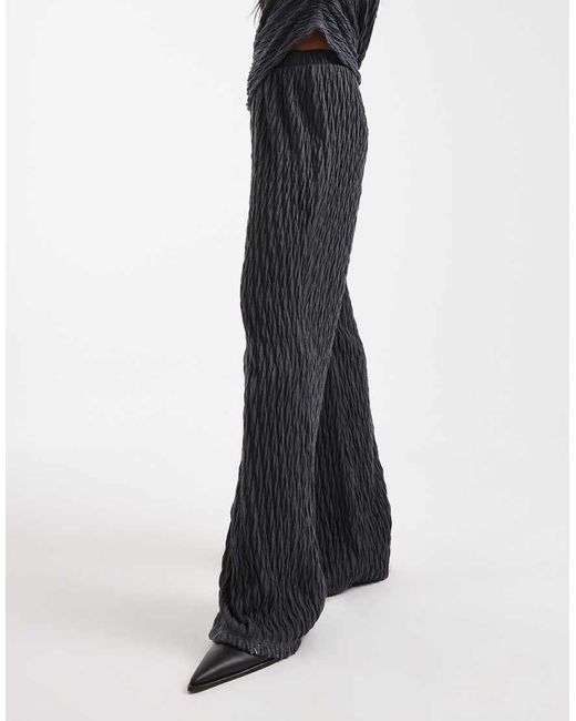Vero Moda Blue Jersey Wide Leg Pants