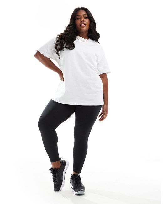 ASOS 4505 White Curve Icon Oversized T-shirt With Quick Dry