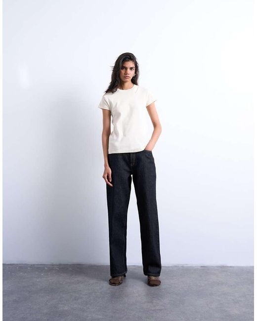 T-Shirt Color Pietra Per Tutti I Giorni di TOPSHOP in White