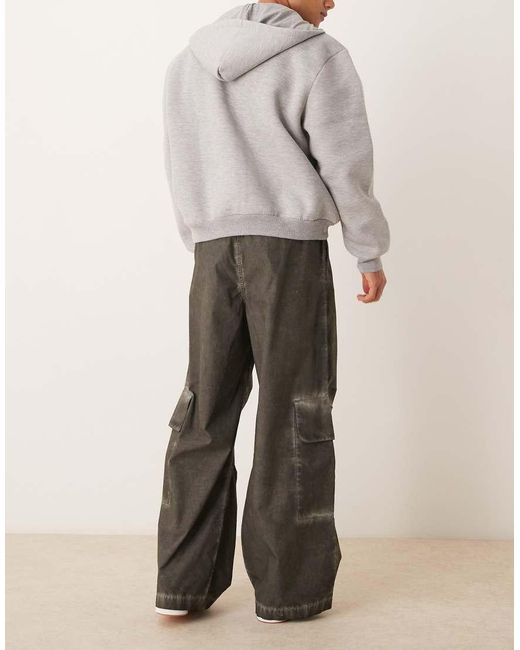 ASOS Super Baggy Cargobroek in het Natural voor heren