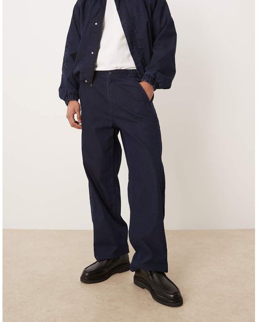Calvin Klein Blue Nylon Denim Jeans for men