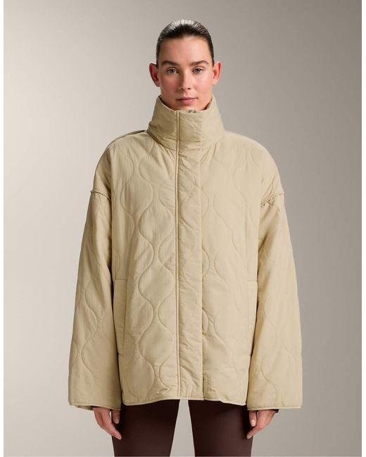 Oysho Natural Waterrepellent Fellex® Aerogel Padded Jacket