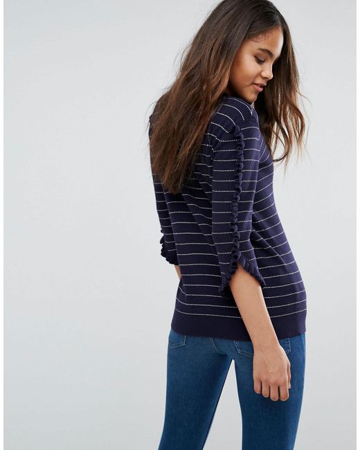 navy short sleeve jumper