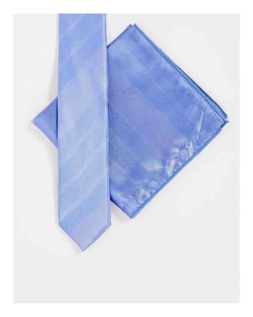 Bolongaro Trevor – set mit krawatte und einstecktuch in Blue für Herren